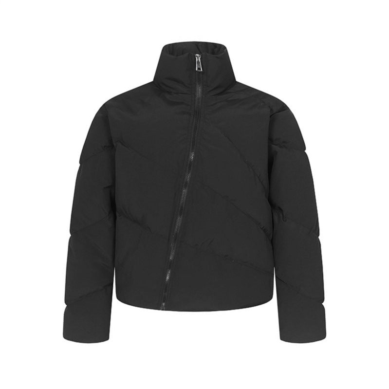 Loose warm thick zipper puffer