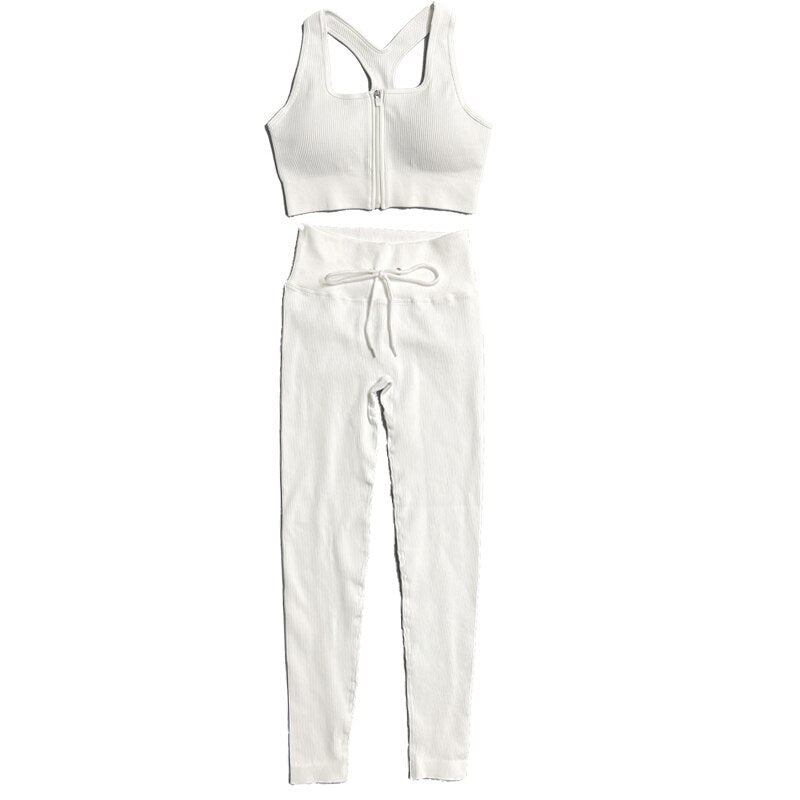 Seamless Womens Athletic Yoga Set