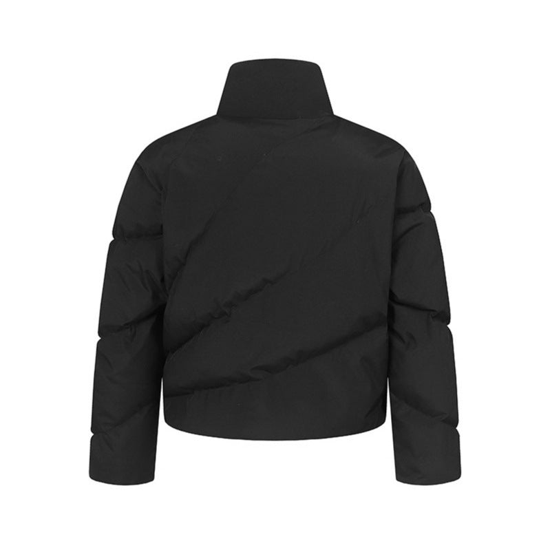 Loose warm thick zipper puffer