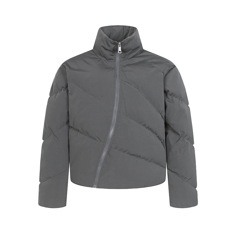 Loose warm thick zipper puffer