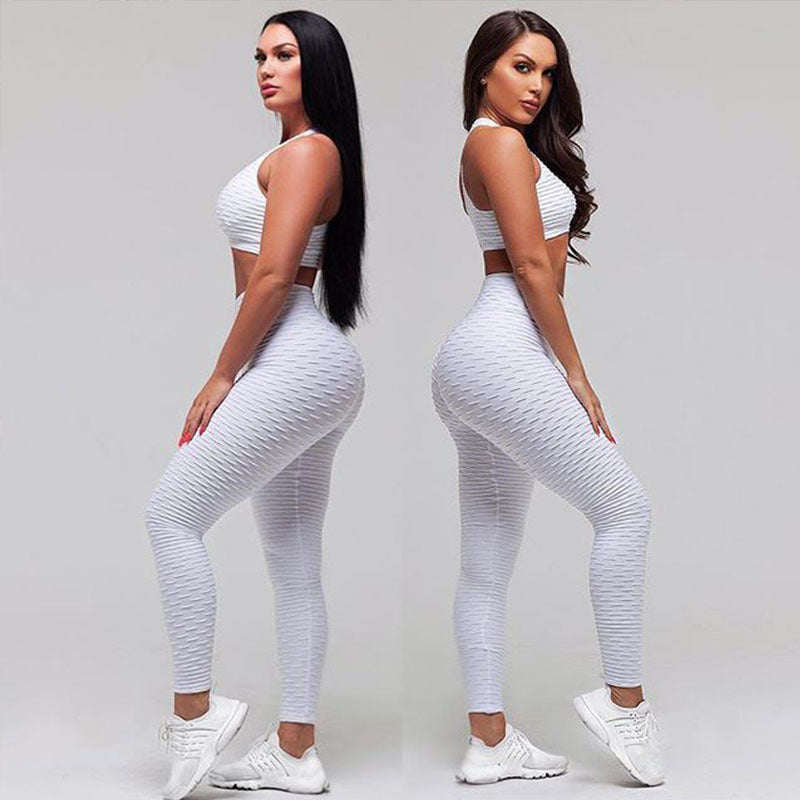 Womens 2PCS Tracksuit Yoga Fitness Set