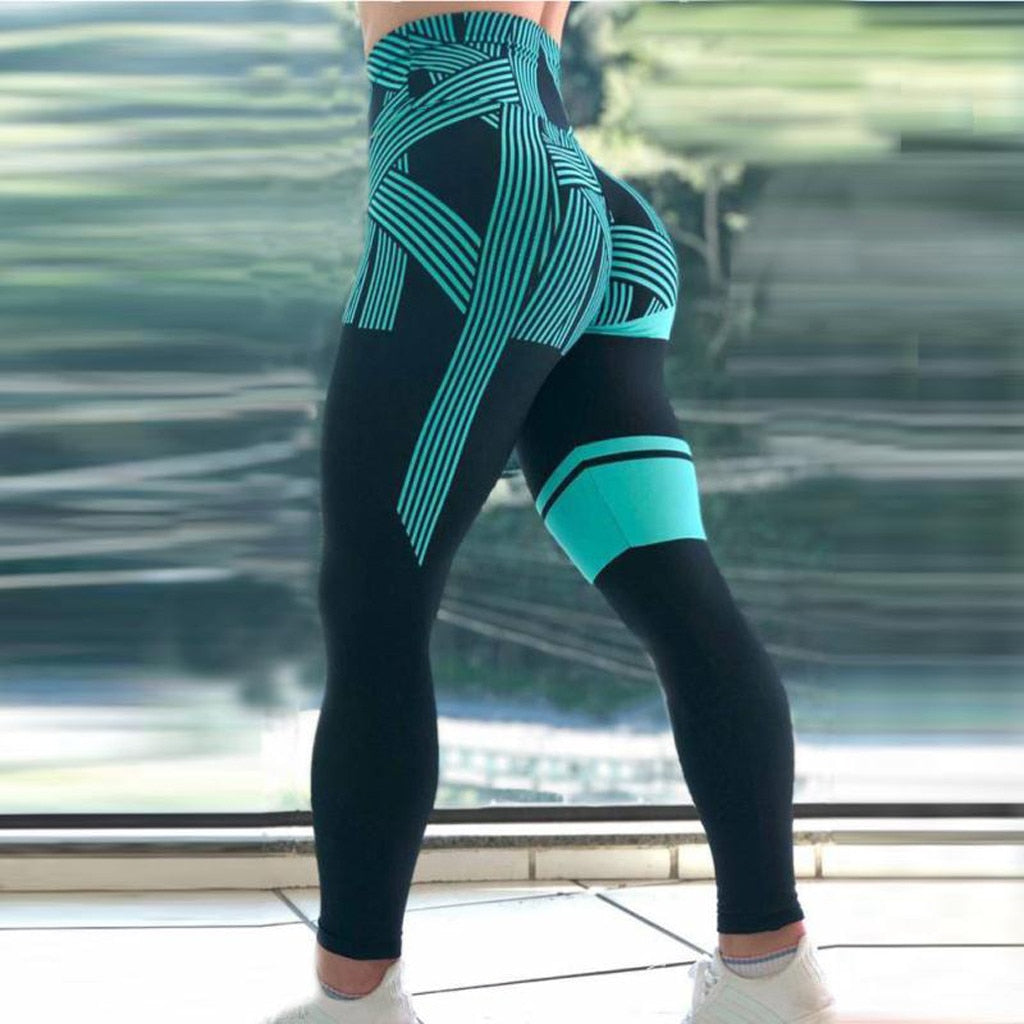 Seamless high waist push up fitness yoga leggings