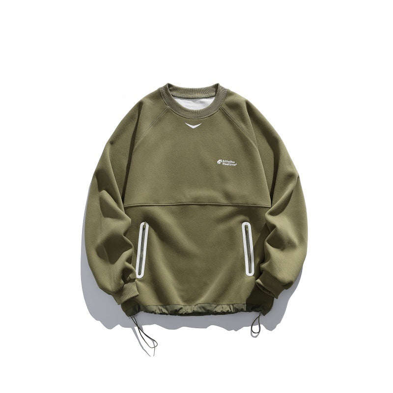 Streetwear Loose Hoodie with Zipper Pocket