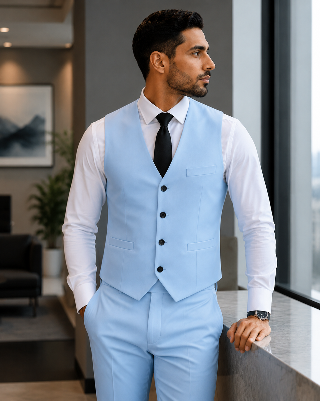Men Formal Casual Waistcoat Clothing Tuxedo