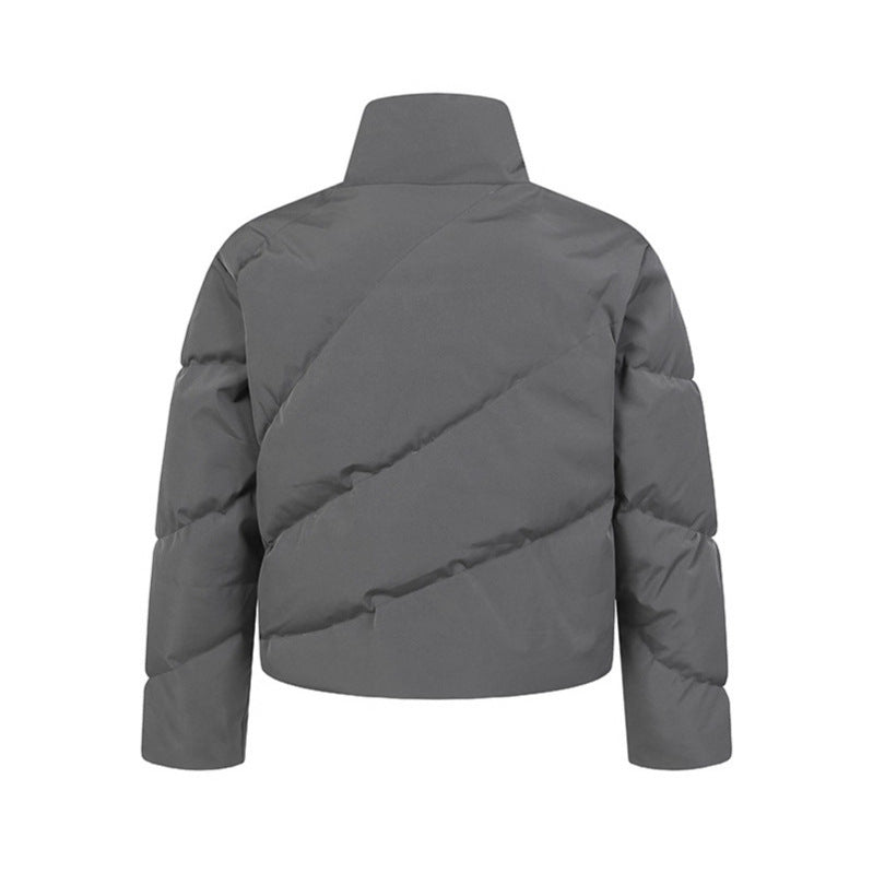 Loose warm thick zipper puffer