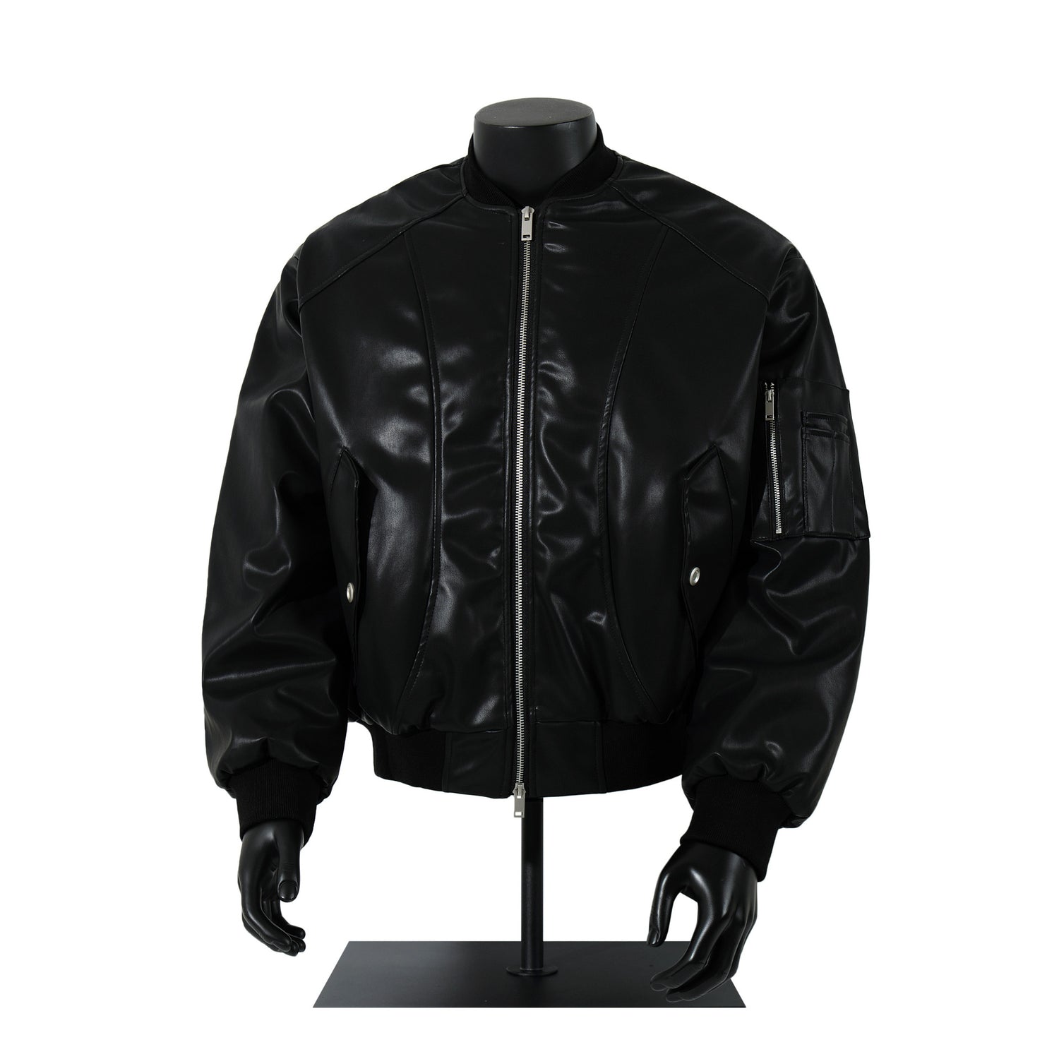Leather jacket autumn and winter cotton jacket