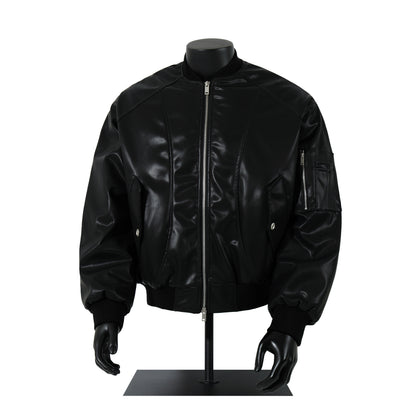 Leather jacket autumn and winter cotton jacket