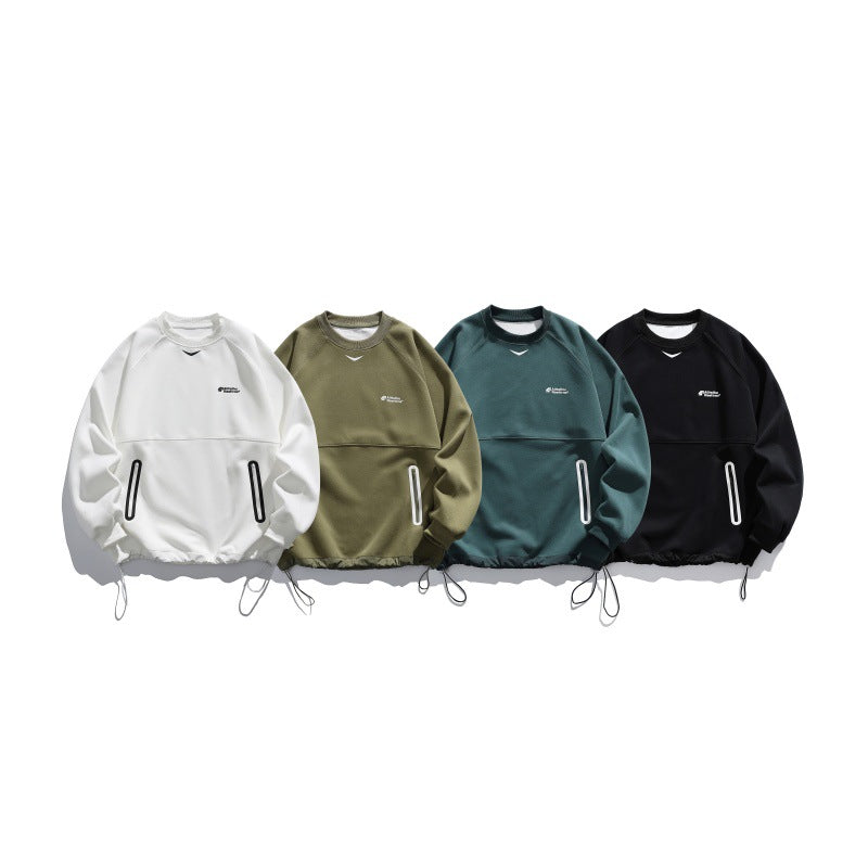 Streetwear Loose Hoodie with Zipper Pocket
