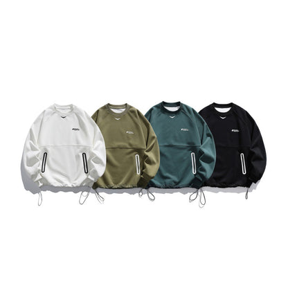 Streetwear Loose Hoodie with Zipper Pocket