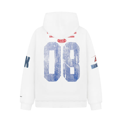 Unisex Letter Print Hoodie Streetwear Jacket