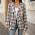 Plaid Blazer Womens Jacket