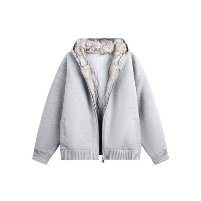 Winter fleece jacket keeps you warm