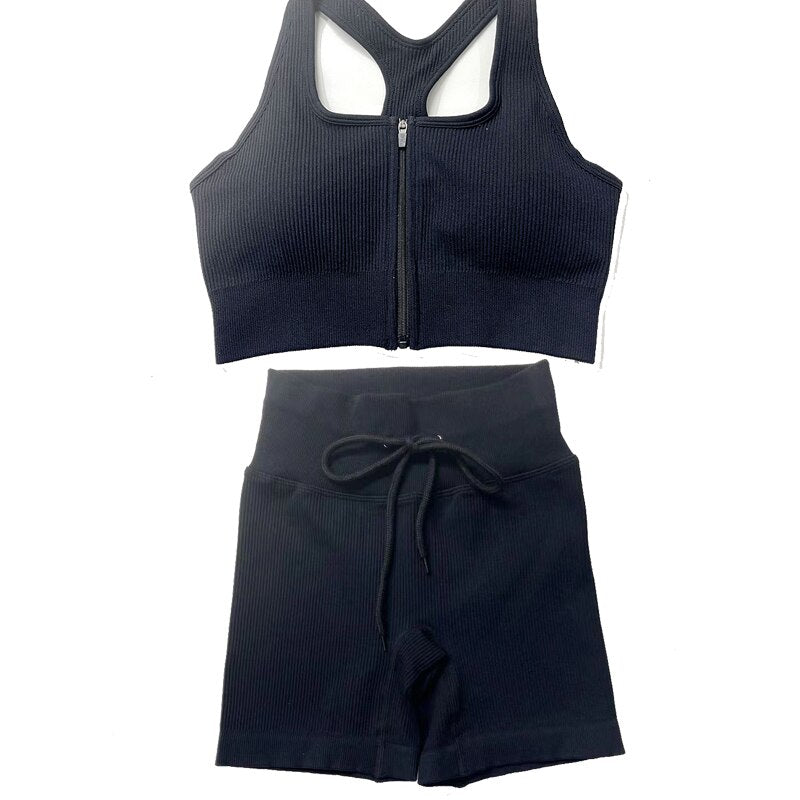Seamless Womens Athletic Yoga Set