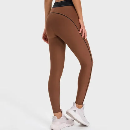 High waisted hip lifting quick dry gym leggings