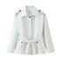Womens Loose Short Trench Coat with Belt