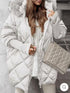 Womens winter hooded cardigan jacket