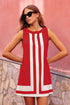Splicing Sleeveless Casual Dress