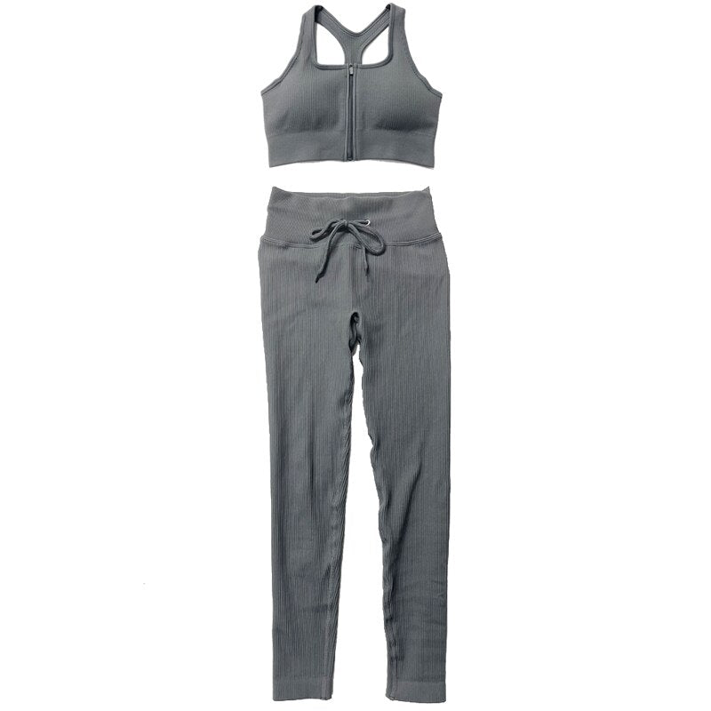 Seamless Womens Athletic Yoga Set