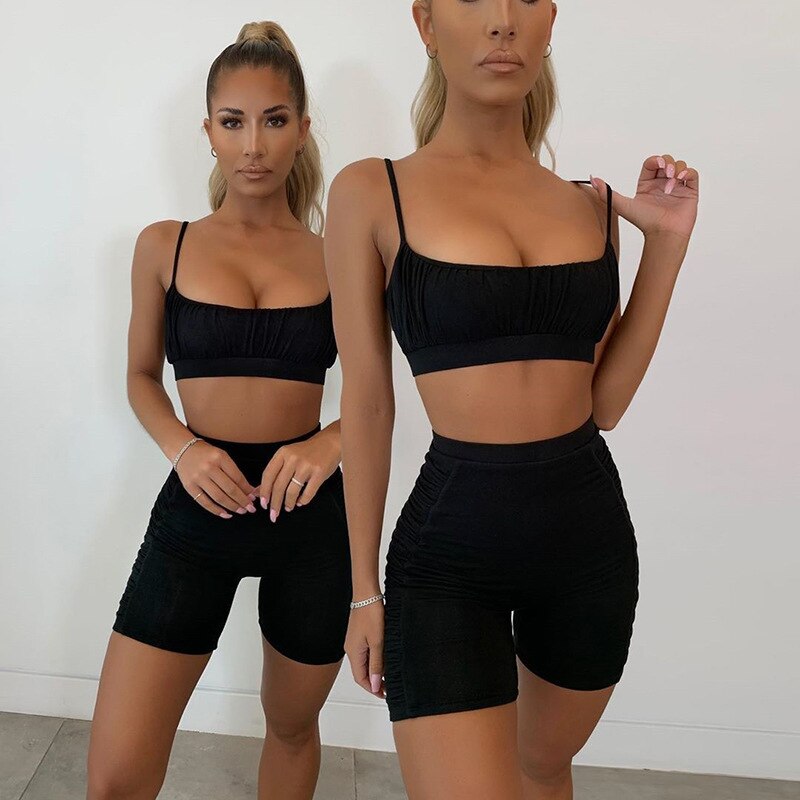 Womens Gym Fitness High-Waist Sports Set