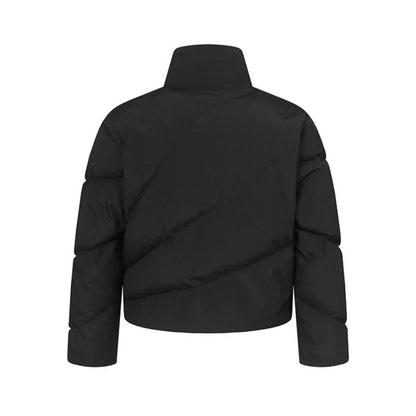 Loose warm thick zipper puffer