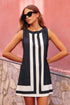 Splicing Sleeveless Casual Dress