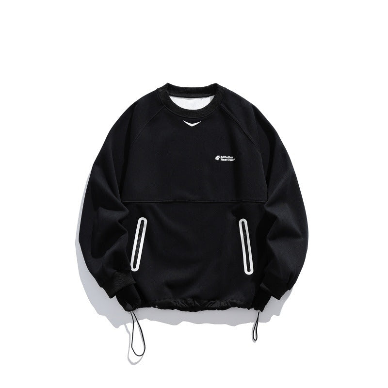 Streetwear Loose Hoodie with Zipper Pocket