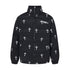 Printed stand collar warm puffer