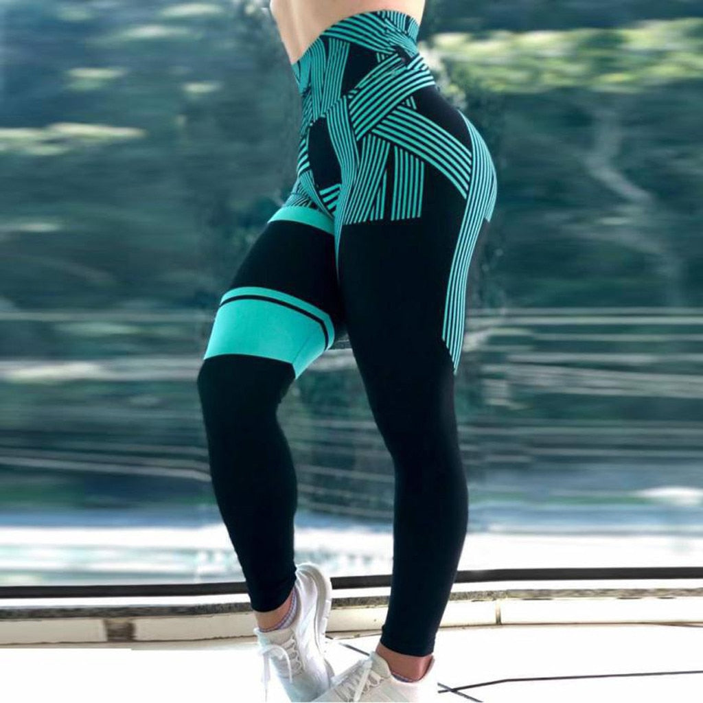Seamless high waist push up fitness yoga leggings
