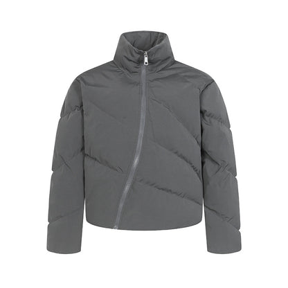 Loose warm thick zipper puffer