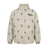Printed stand collar warm puffer