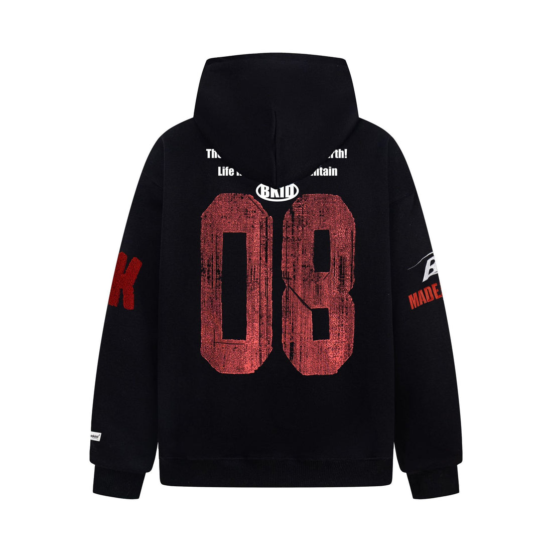 Unisex Letter Print Hoodie Streetwear Jacket