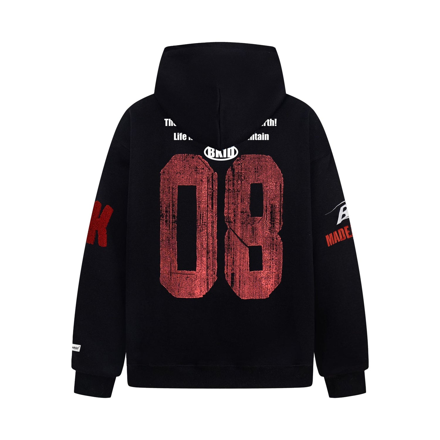 Unisex Letter Print Hoodie Streetwear Jacket