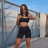 Womens Gym Fitness High-Waist Sports Set