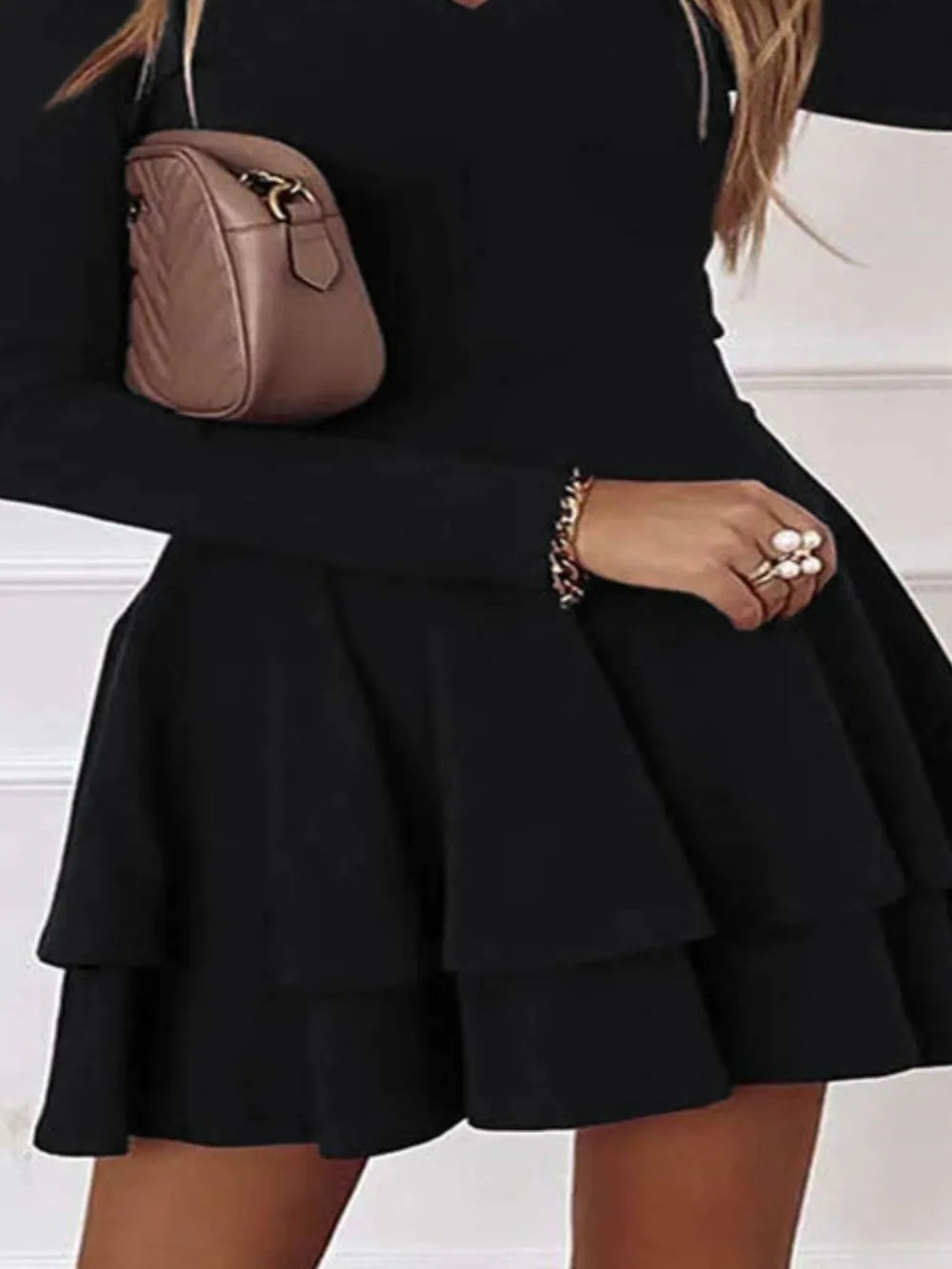 Stylish casual cake dress outfit