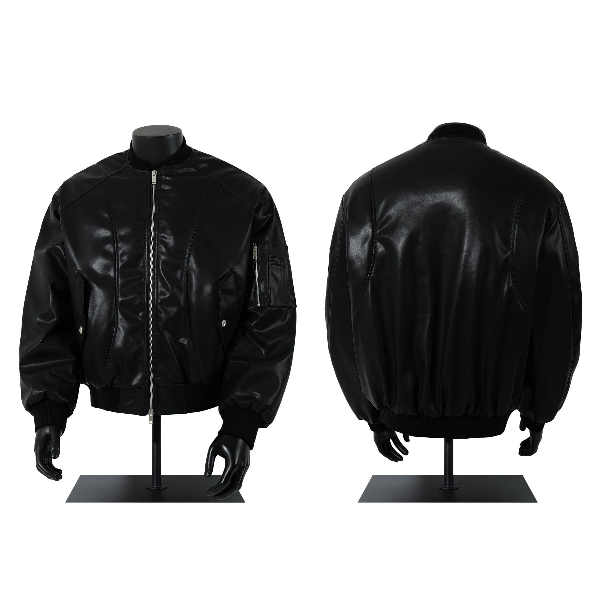 Leather jacket autumn and winter cotton jacket