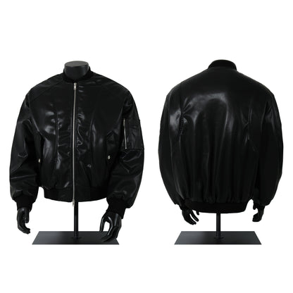 Leather jacket autumn and winter cotton jacket