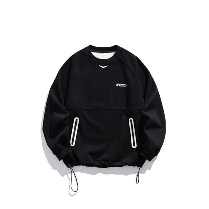 Streetwear Loose Hoodie with Zipper Pocket