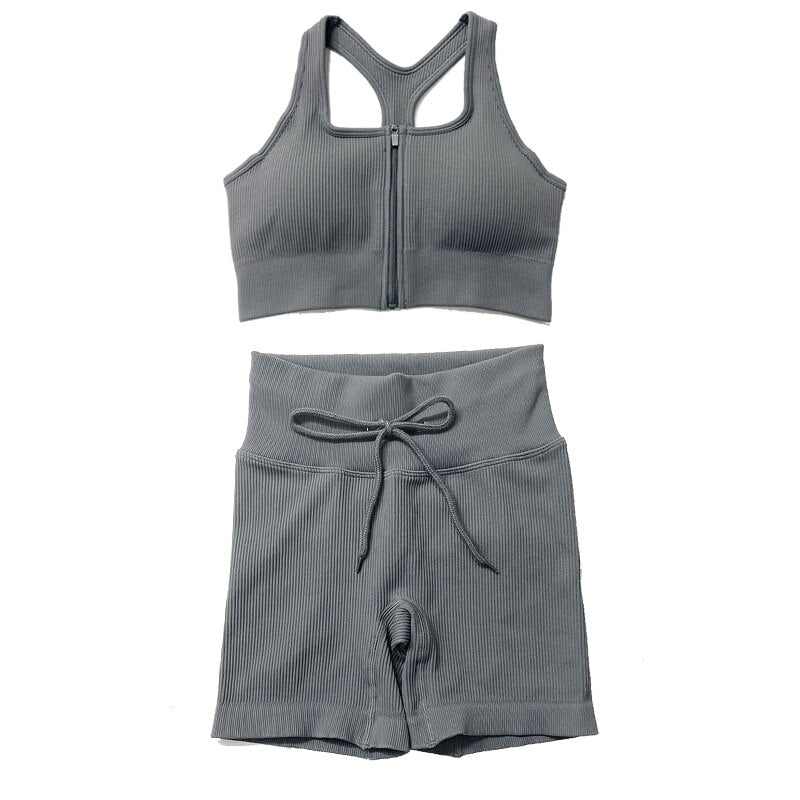 Seamless Womens Athletic Yoga Set