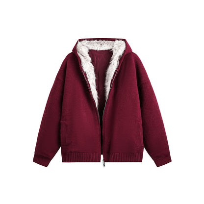 Winter fleece jacket keeps you warm