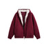 Winter fleece jacket keeps you warm