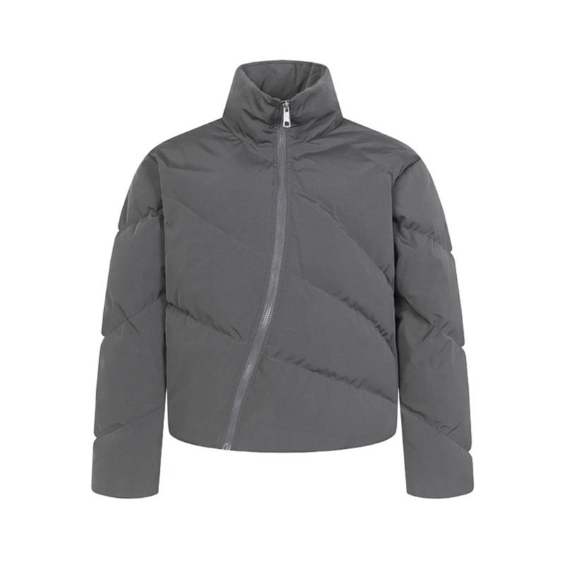 Loose warm thick zipper puffer