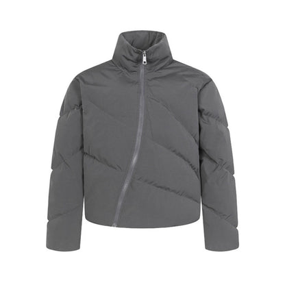 Loose warm thick zipper puffer