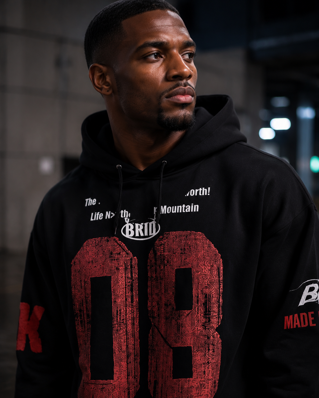 Unisex Letter Print Hoodie Streetwear Jacket