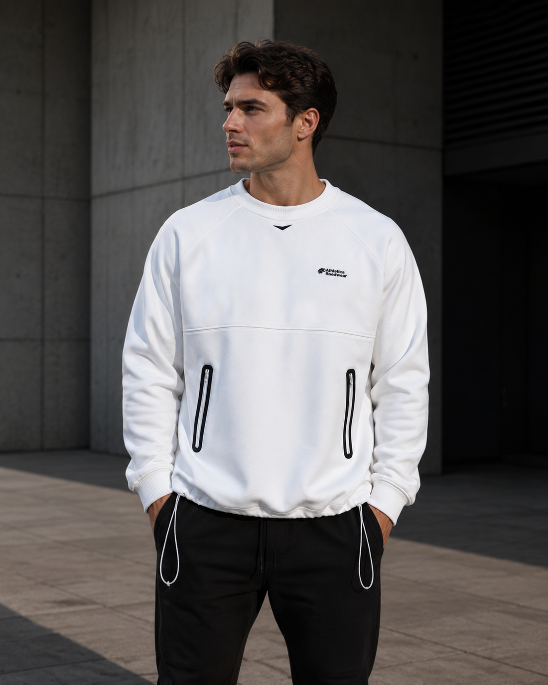 Streetwear Loose Hoodie with Zipper Pocket