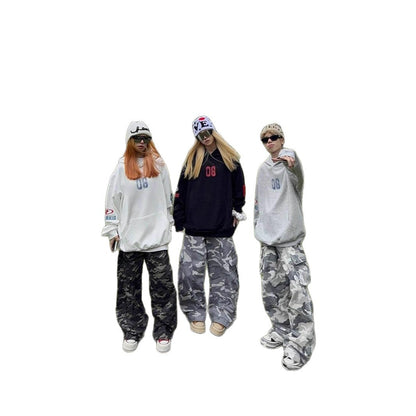 Unisex Letter Print Hoodie Streetwear Jacket