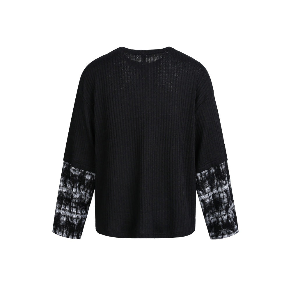 graffiti printed casual t-shirt