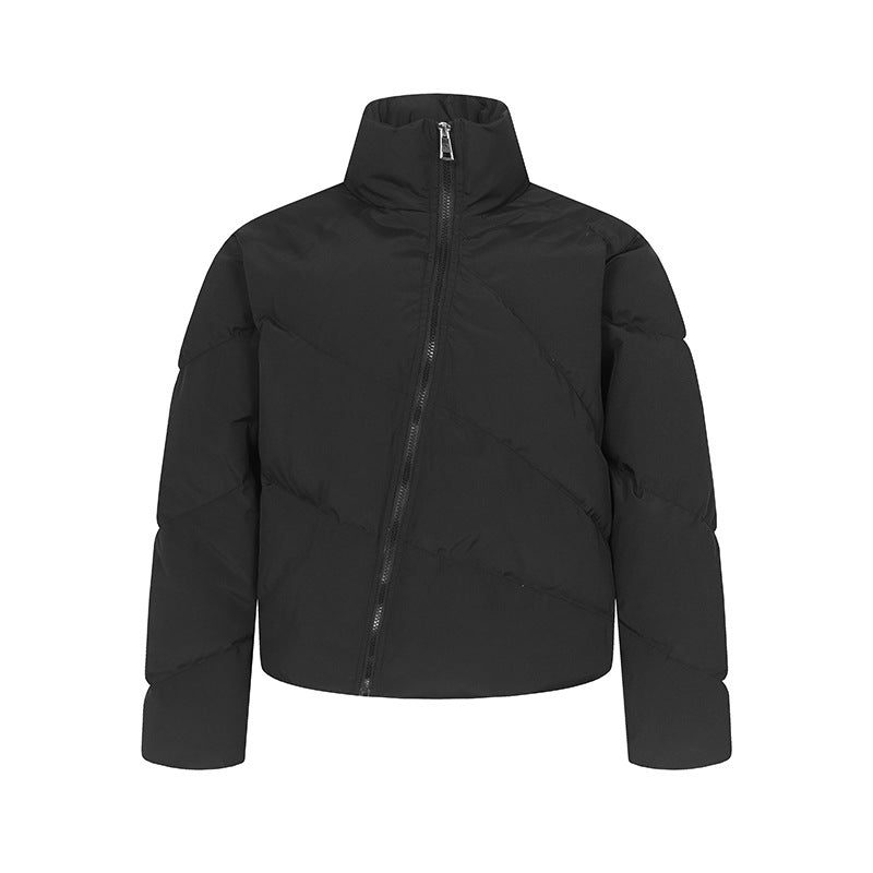 Loose warm thick zipper puffer
