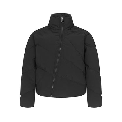 Loose warm thick zipper puffer