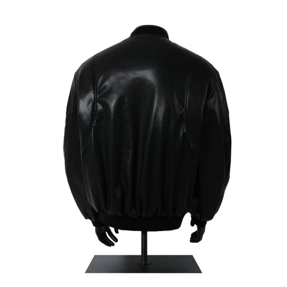 Leather jacket autumn and winter cotton jacket
